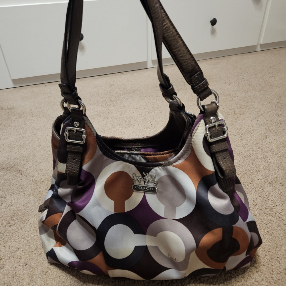 Coach Multicolor Signature Shoulder Bag